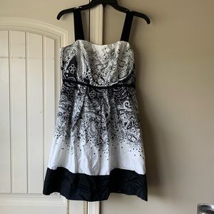 Dressbarn Black and White Mini Dress